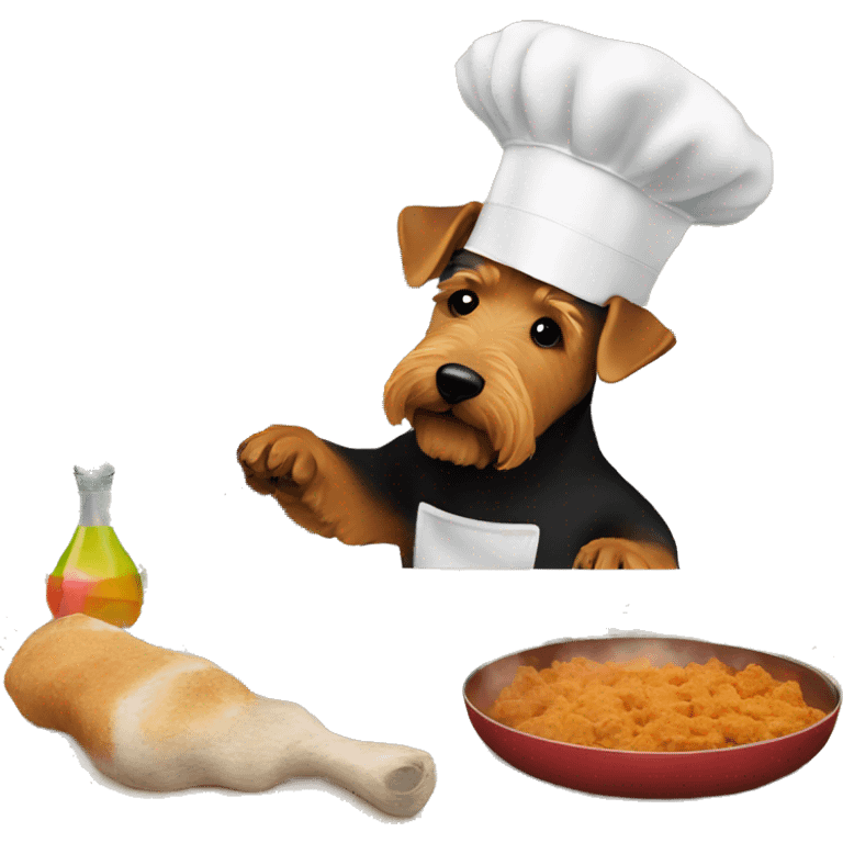 Welsh Terrier cooking emoji