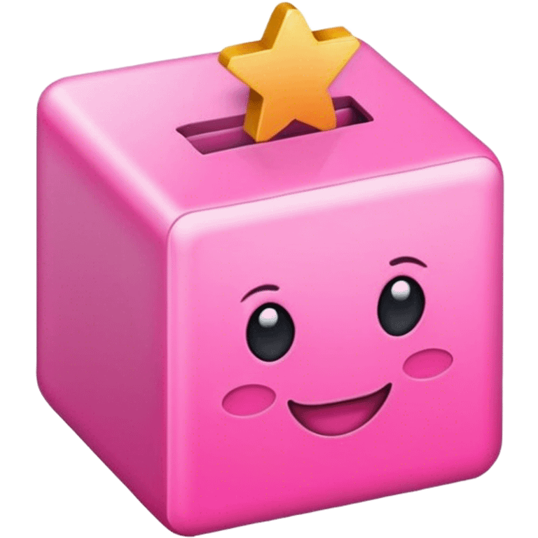 pink check box emoji