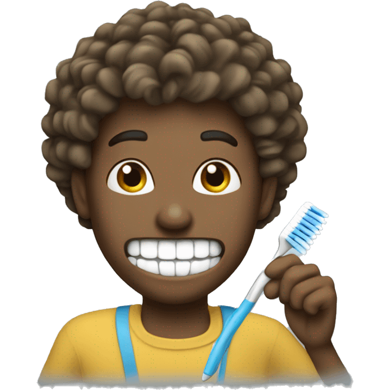 personne qui se brosse les dents emoji