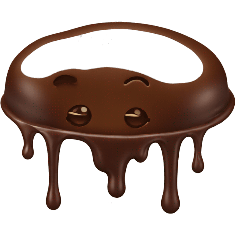 melting chocolate emoji