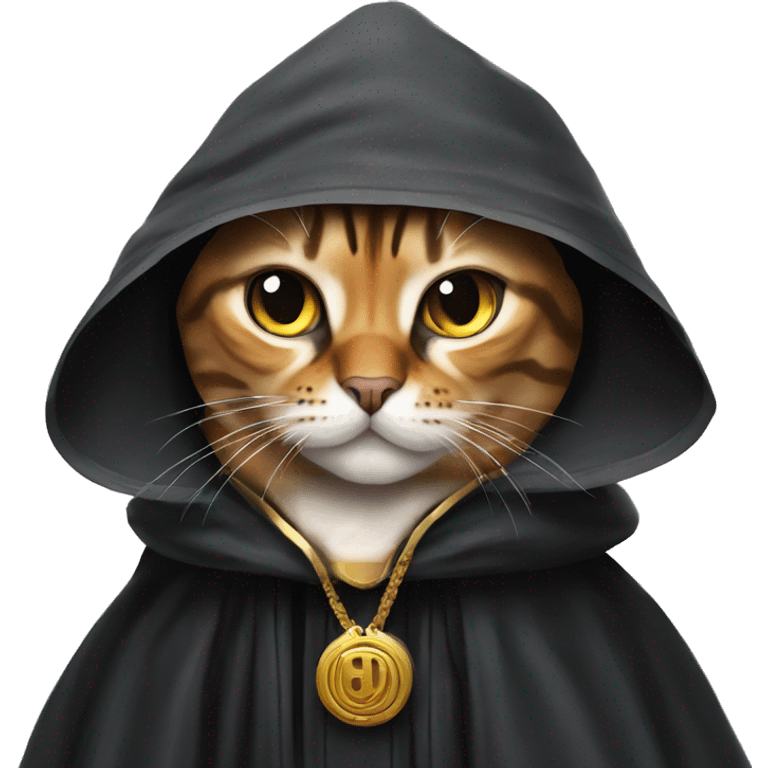 Bengal cat dressed as emperor palpatine emoji