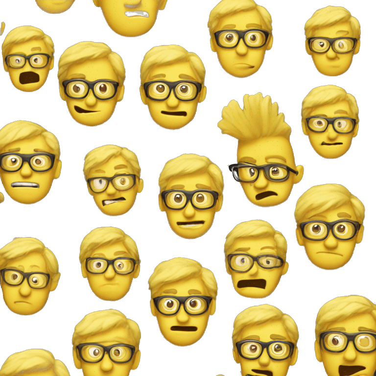 yellow weirdo nerd emoji