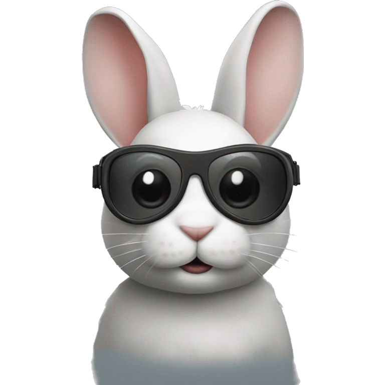 rabbit with goggles emoji