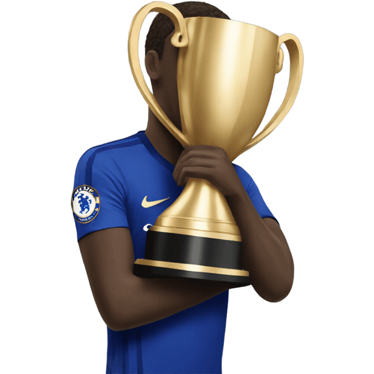 Chelsea winning trophy emoji