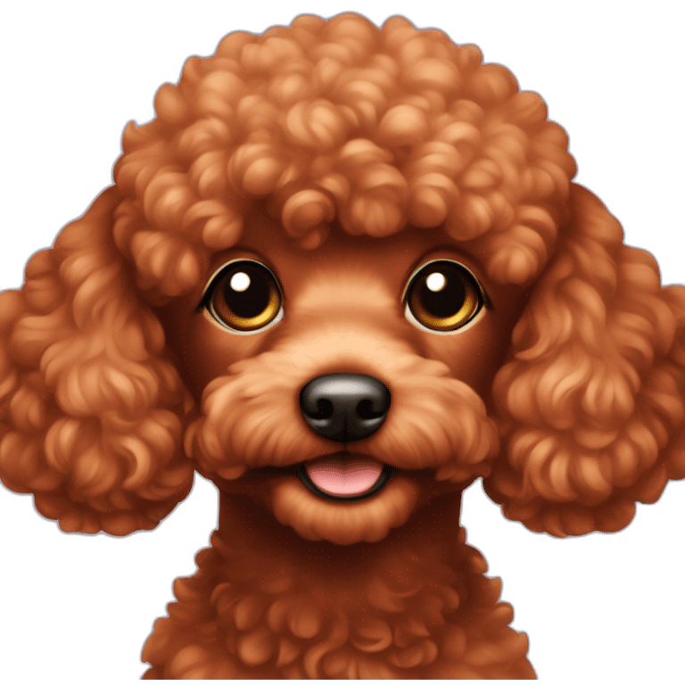 red toy-poodle face emoji