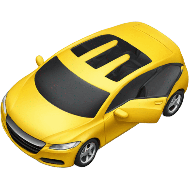 Car yellow emoji