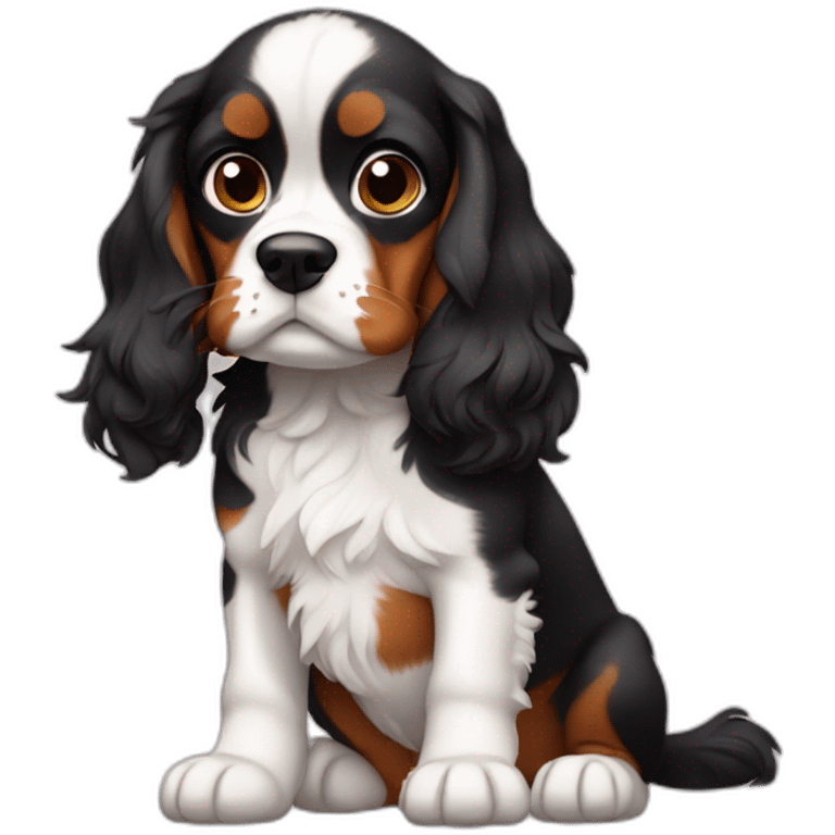 shrugging cavalier puppy emoji