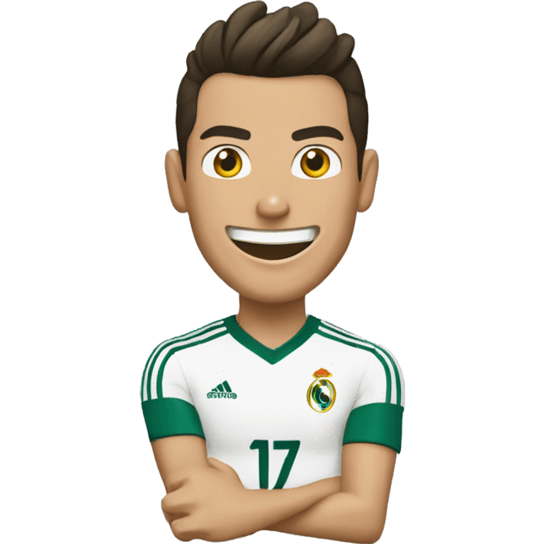 cristiano ronaldo celebrating his goal emoji