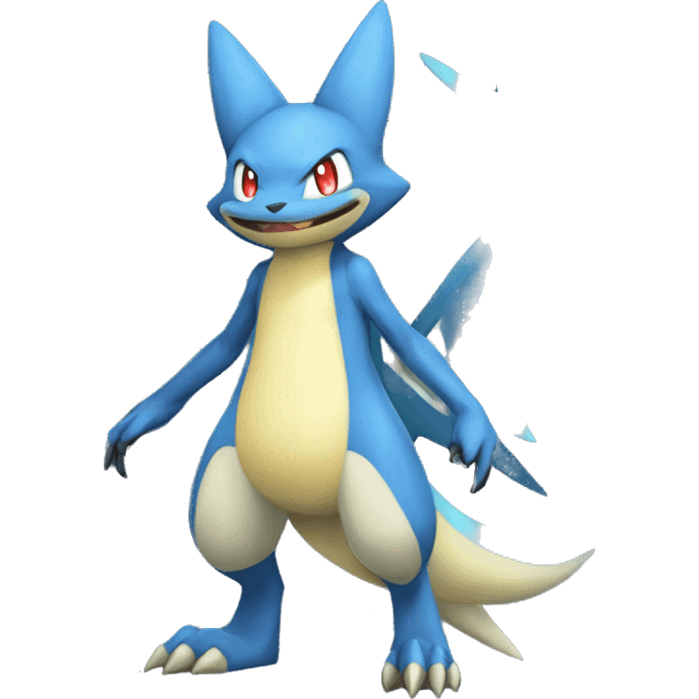 Sharpedo-Gabite-Lucario-Salamence full body emoji