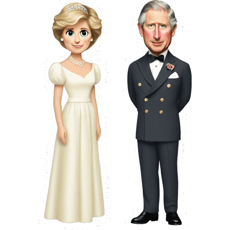 prince charles and princess diana emoji