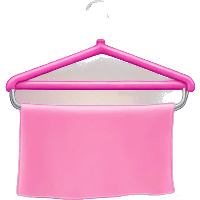 Pink laundry hanger emoji