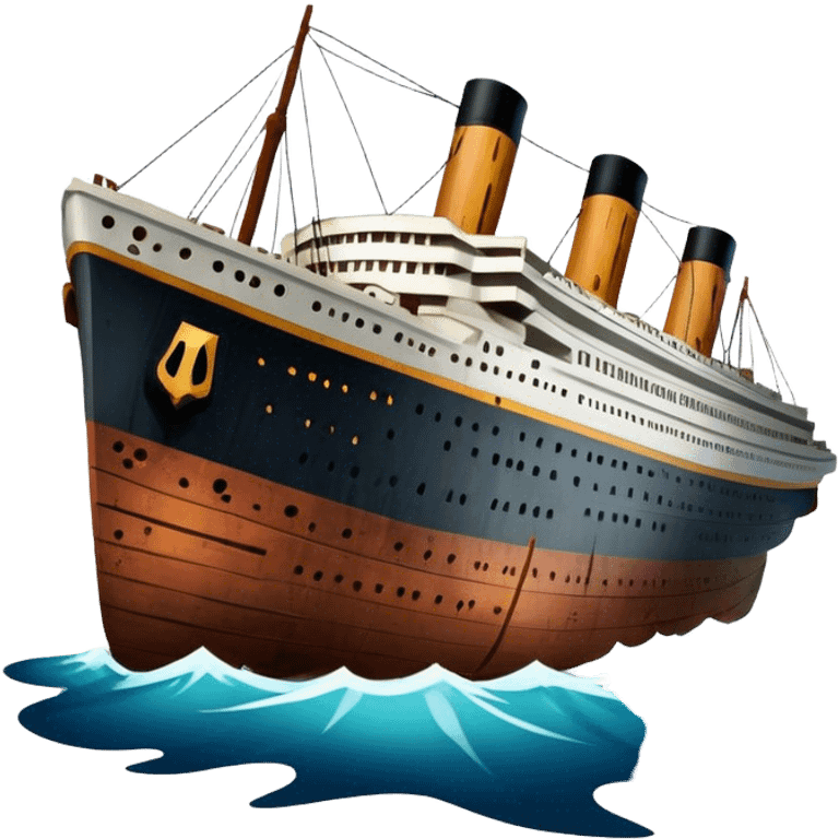 the wreck of the titanic emoji