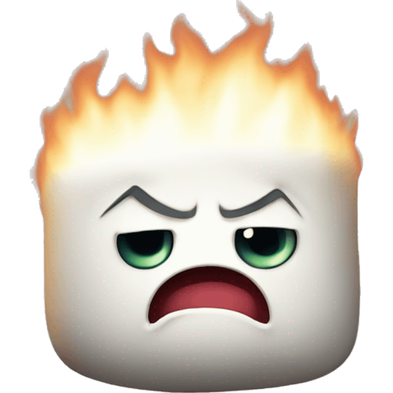 angry marshmallow emoji