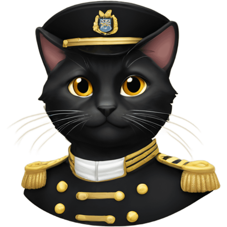 Admiral black cat emoji