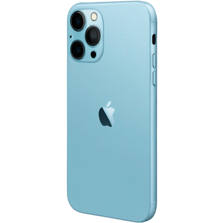 Light blue iPhone 16 pro emoji