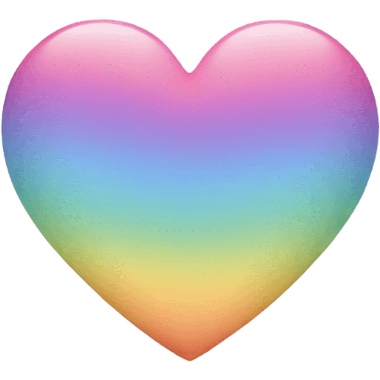 Pastel rainbow heart  emoji