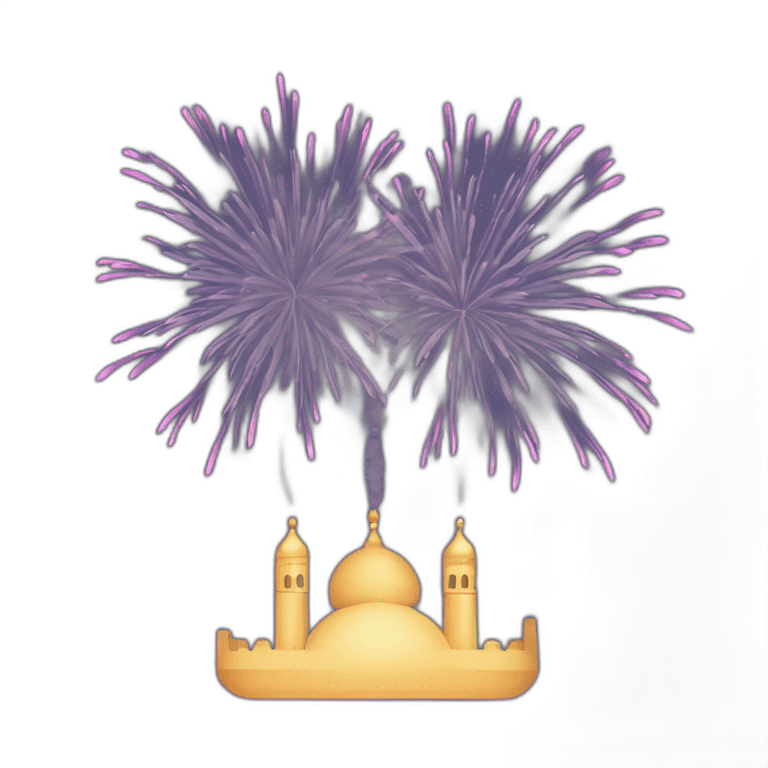 Arabic traditional wedding fireworks jet plane emoji