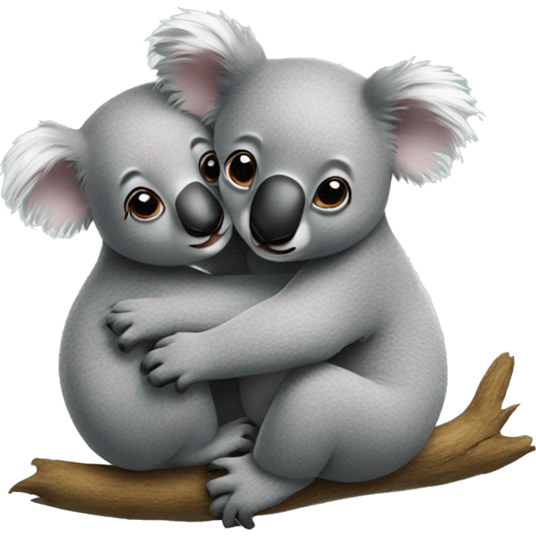 Koalas hugging emoji