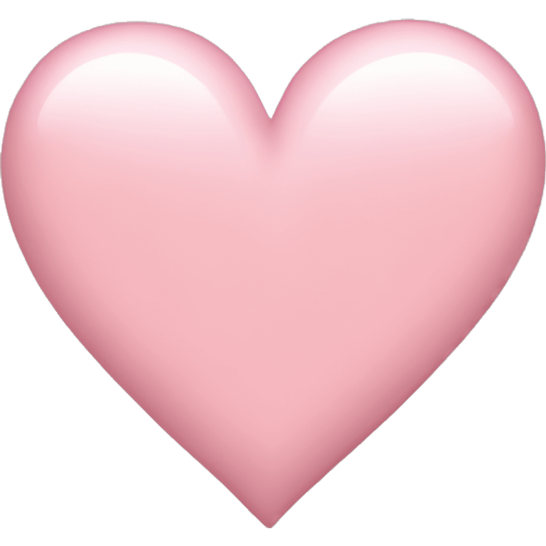 plain light pink heart emoji  emoji