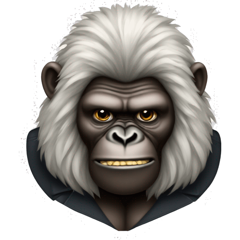 Beethoven as a gorilla emoji