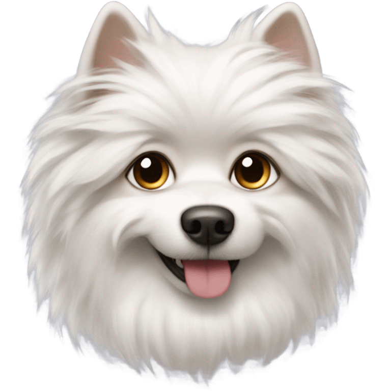 White fluffy dog emoji