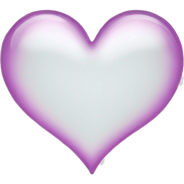 Transparent Heart outline emoji