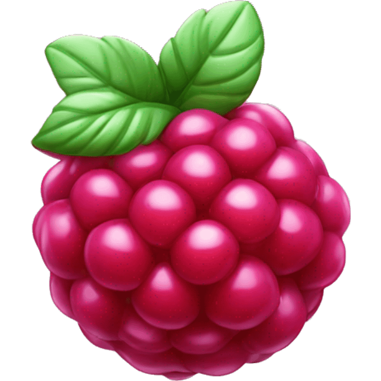 shiny raspberry candy emoji