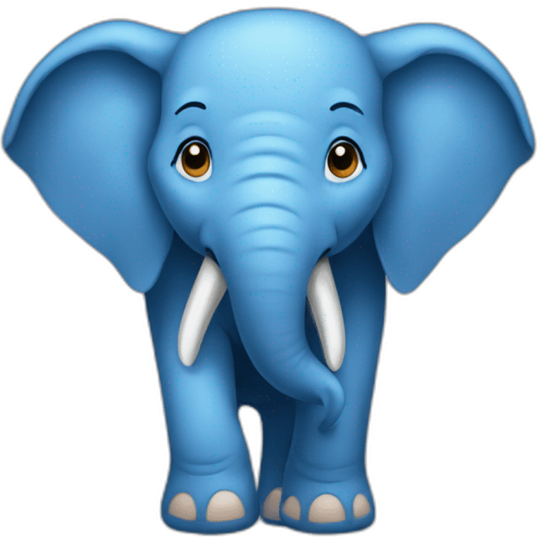 Blue elephant emoji