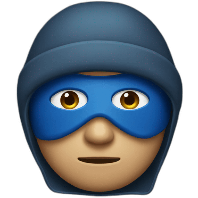 A blue robber emoji