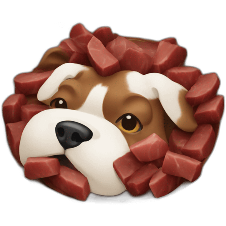 dog-eating-meat-bowl emoji