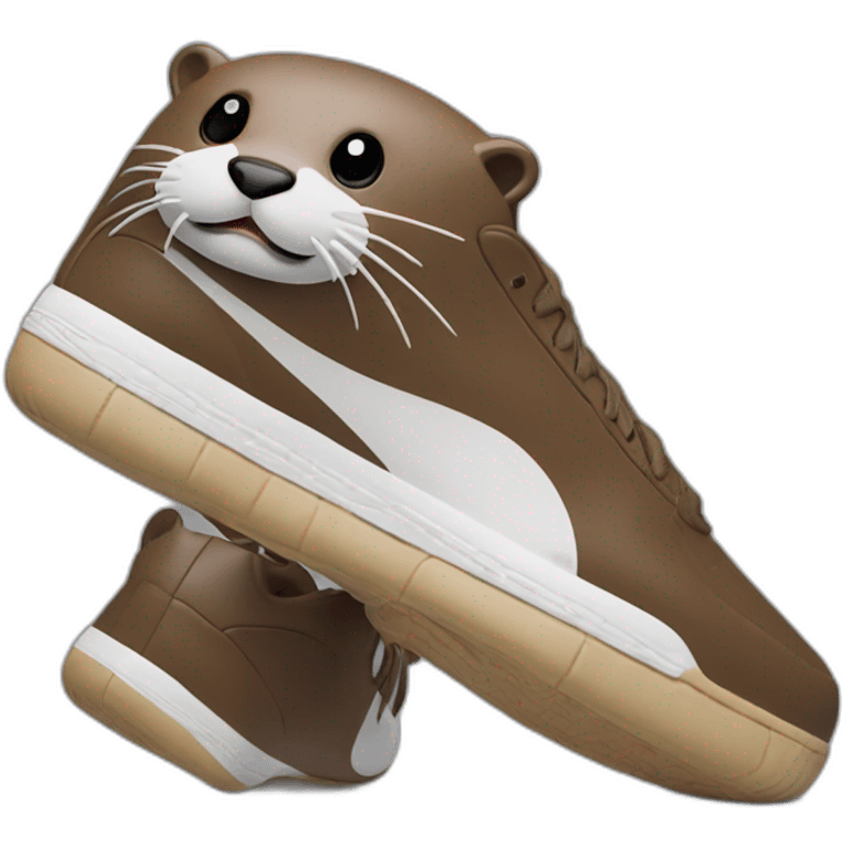 otter medicom toy in nikes emoji