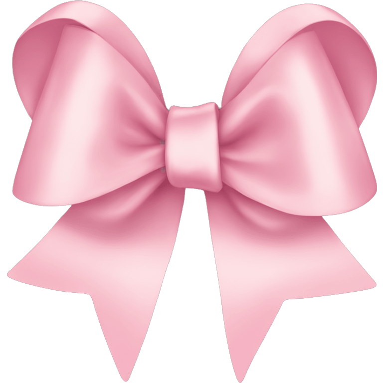 light pink ribbon bow emoji