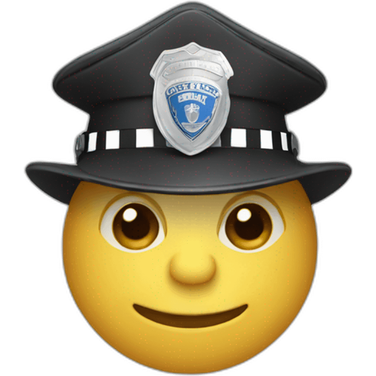 Lamber with police hat  emoji