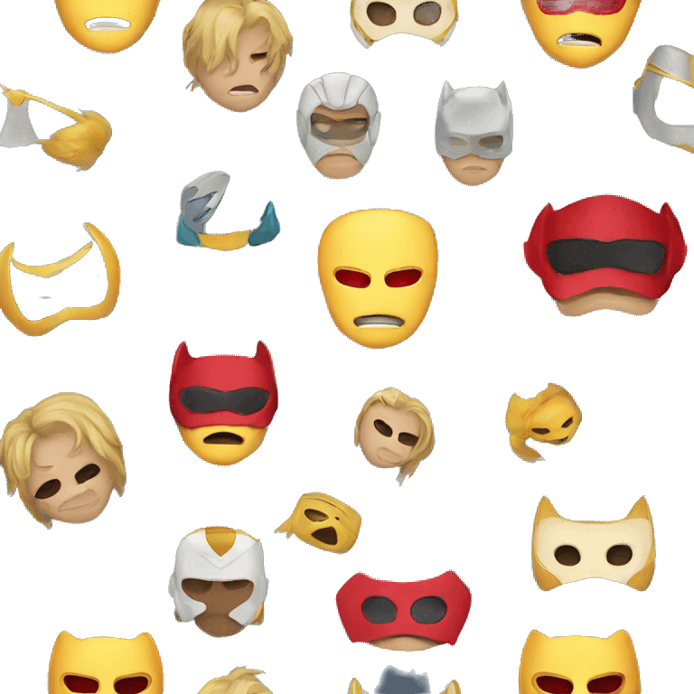 super hero mask emoji