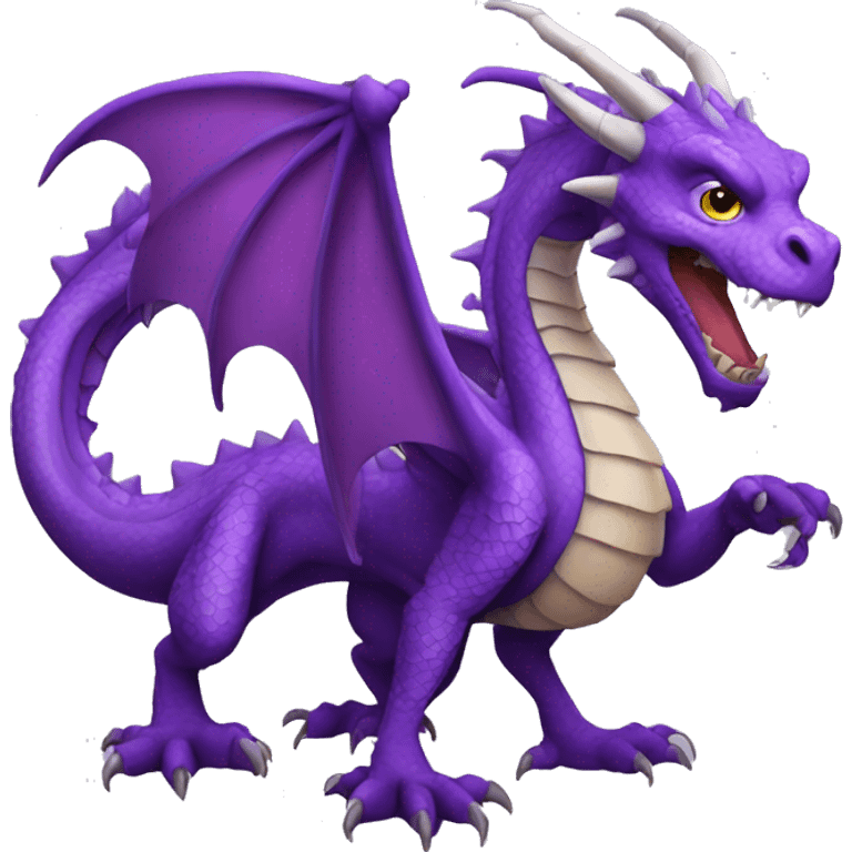 Purple dragon emoji