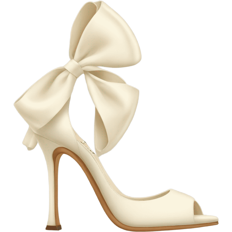 Cream Heels Manolo blahnik  emoji