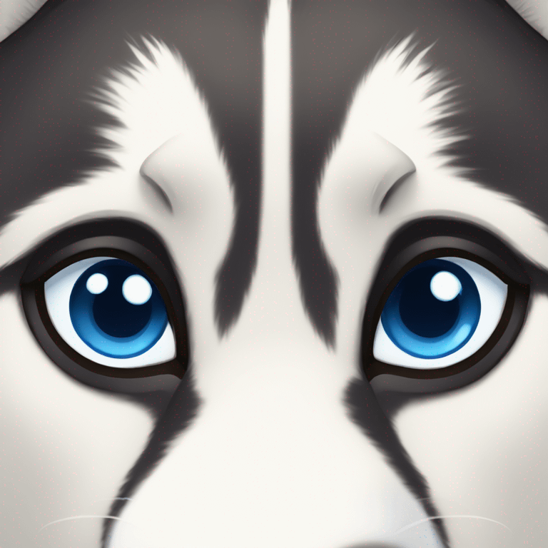 Husky ojos azules emoji