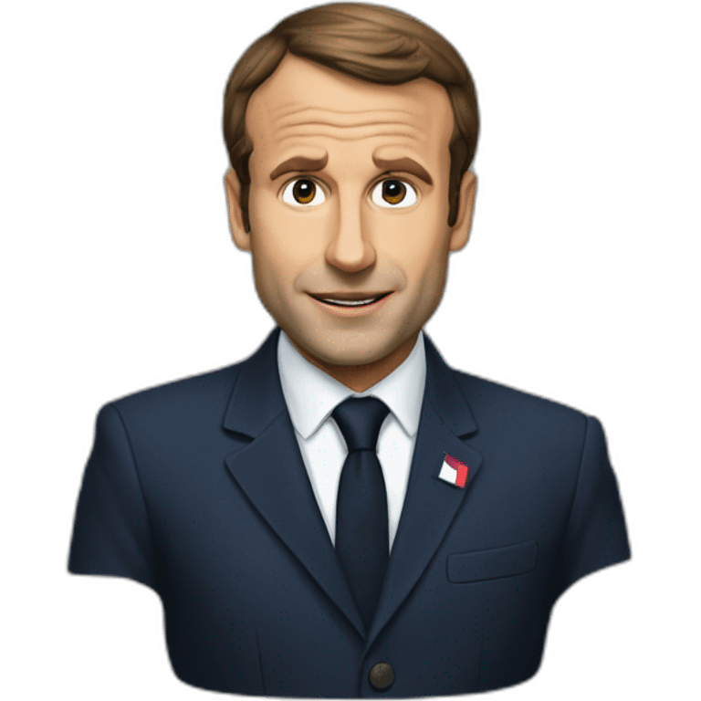 Macron pauvre emoji