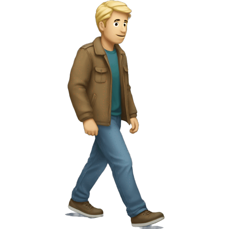 man walking on road emoji emoji