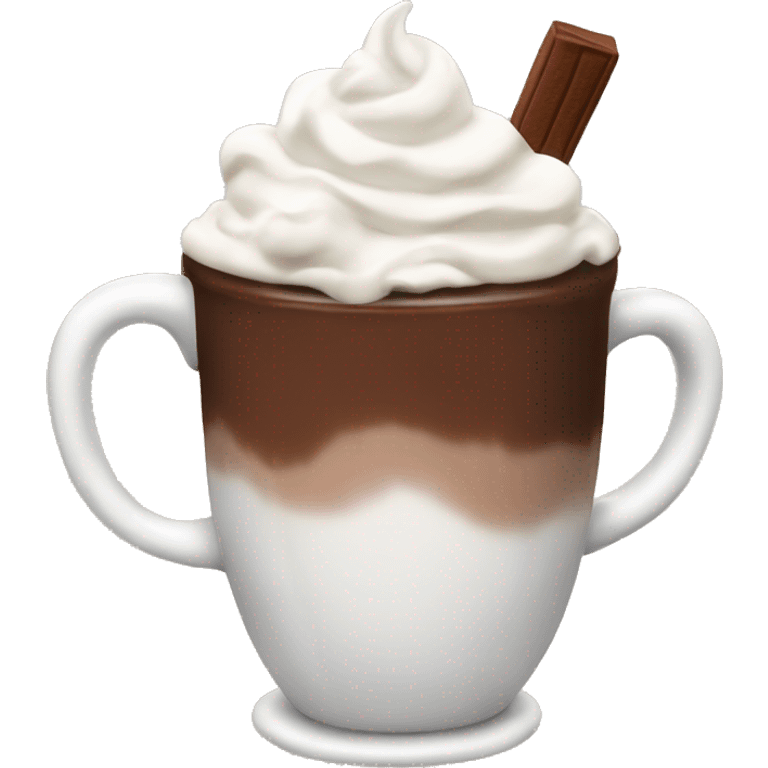 Hot chocolate with whipped cream emoji