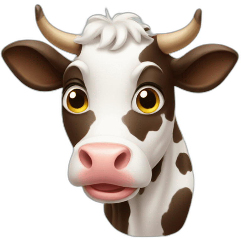 Funny cow emoji