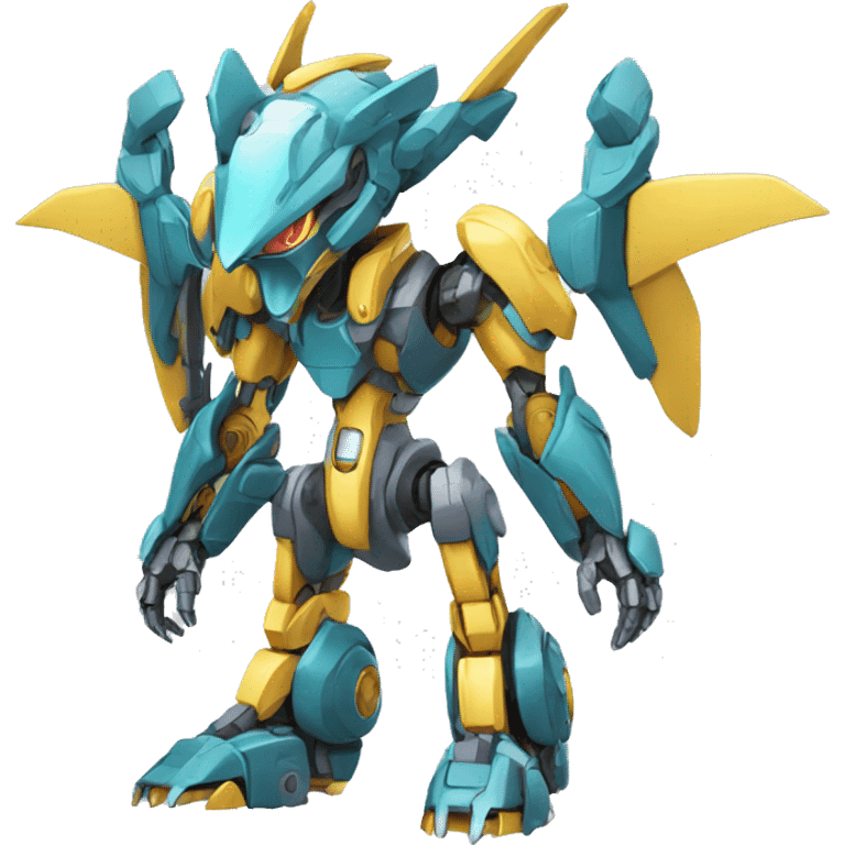 Futuristic Mechanical Pokémon-Medabot-Dragon full body emoji