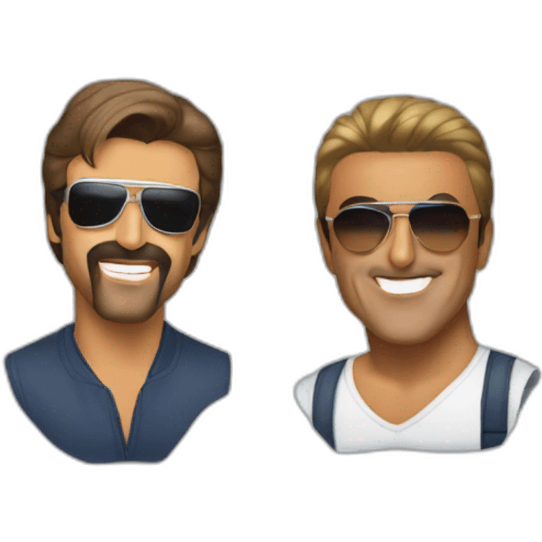 George Michael and Andrew Ridgeley. emoji