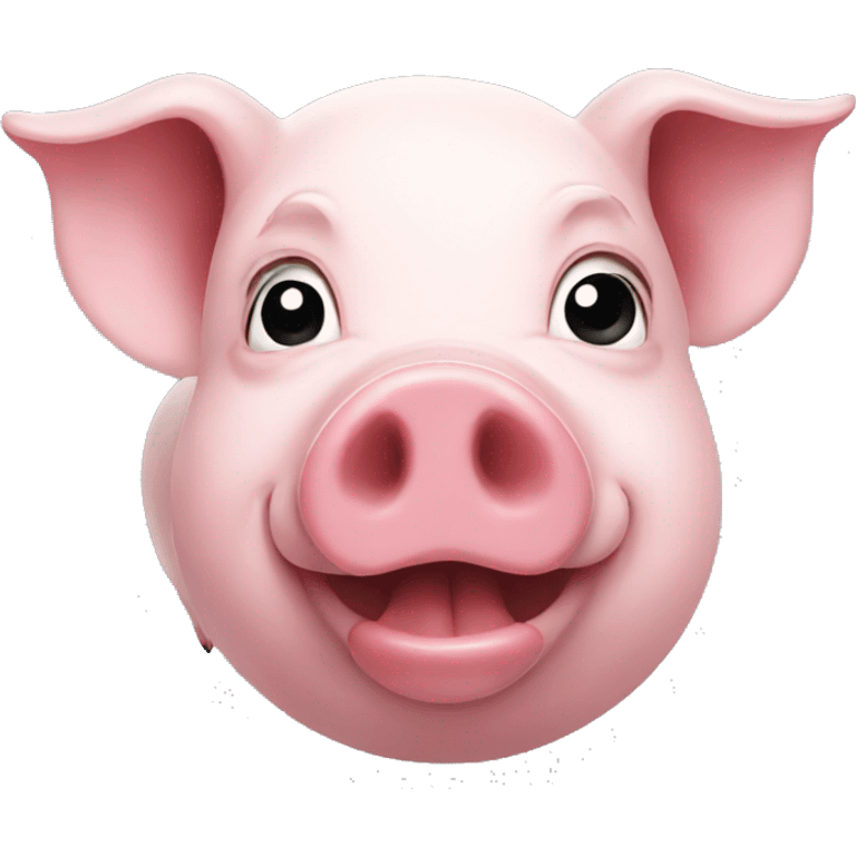 A gay pig  emoji