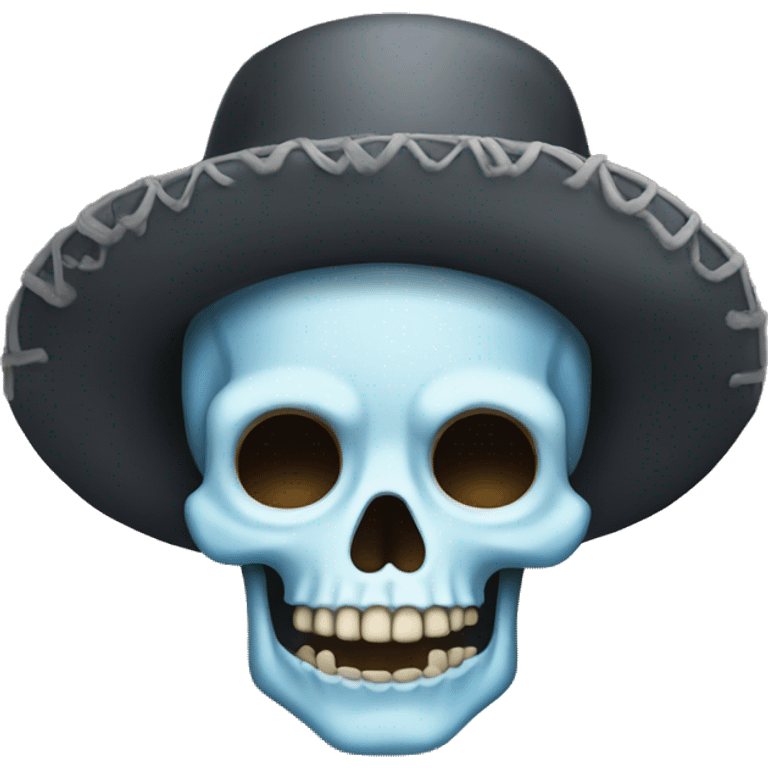 Calavera con nubes emoji