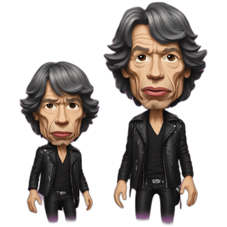 mick jagger rolling stones cyberpunk emoji