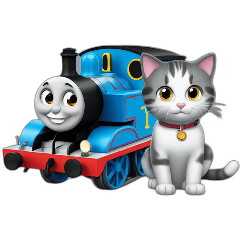 thomas the tank engine and cat emoji