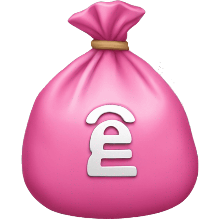 Pink money bag emoji