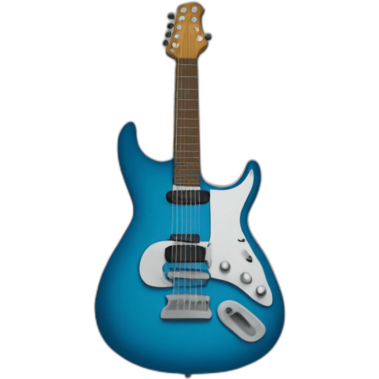 Guitare bleu emoji