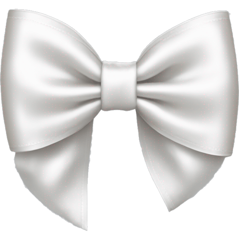 white satin bow emoji